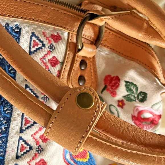 Embroidered Satchel Bag - Picture 4 of 16